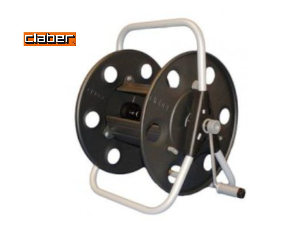 Claber wall-mounted and transportable hose reel metal 40 cod. 8890